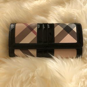 Patent leather Burberry wallet